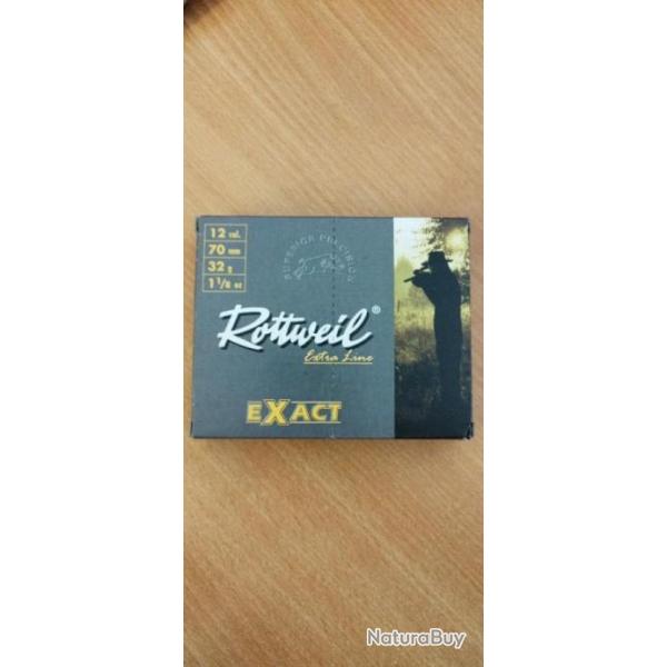 Cartouche  balles Rottweil Exact cal. 12/70 32g