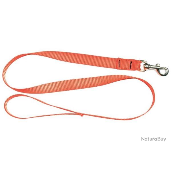 Laisse 1,20 m orange fluo pour chien - Country