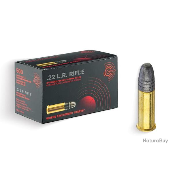 Boite de 50 cartouches GECO Rifle Cal. 22LR