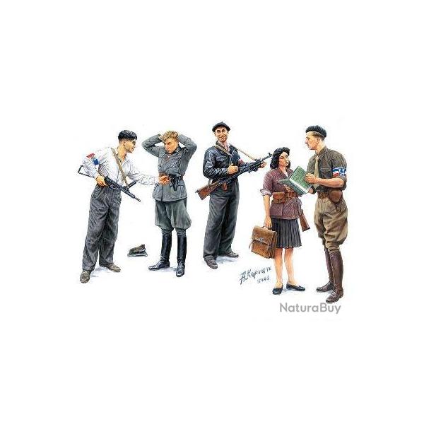 Maquette  monter - Rsistants Franais 1944 1/35 | Master box (0000 3441)