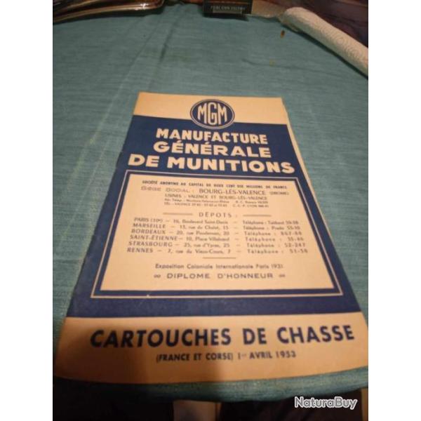 Livret tarif MGM avril 1953 Ref 6