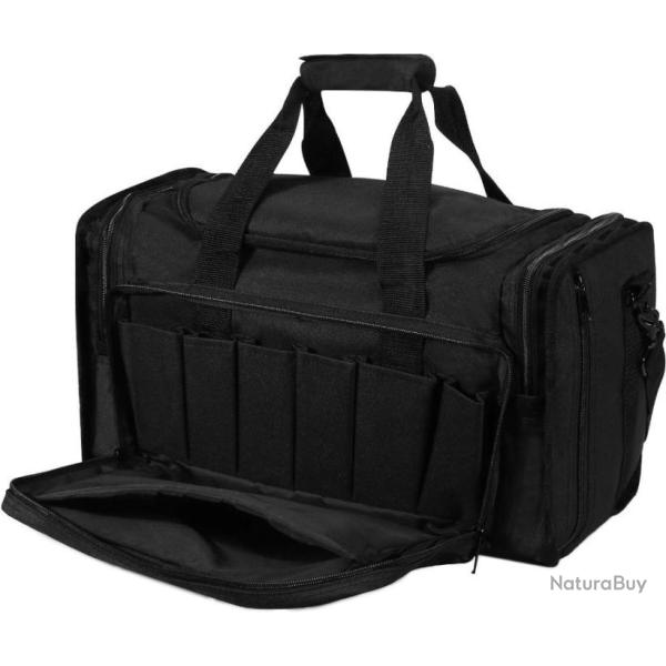 Sac de Tir Sportif pour Pistolet �tui Souple  31L multiples compartiments  Oxford Noir
