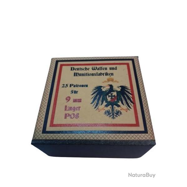 9 mm Luger P08: Reproduction boite cartouches (vide) DWM 11374921