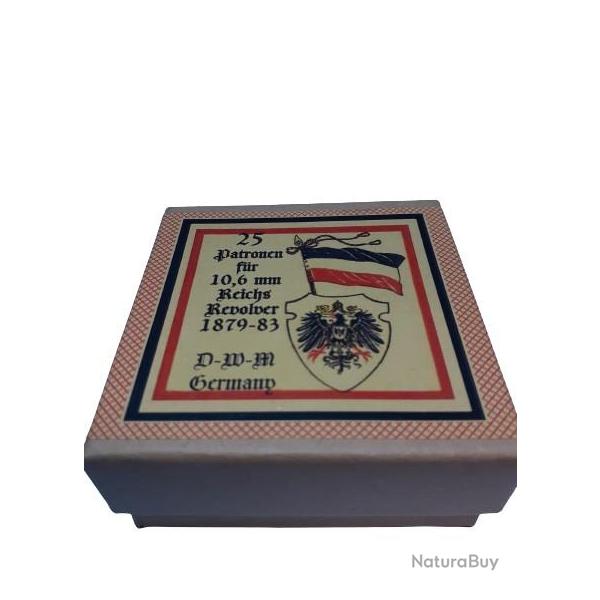 10,6 mm Reichsrevolver: Reproduction boite cartouches (vide) DWM 11375040