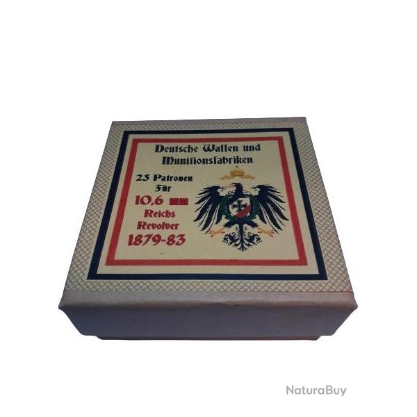 10,6 mm Reichsrevolver: Reproduction boite cartouches (vide) DWM 11375054