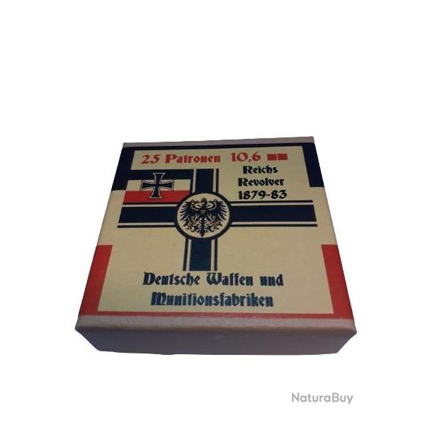 10,6 mm Reichsrevolver: Reproduction boite cartouches (vide) DWM 11375072