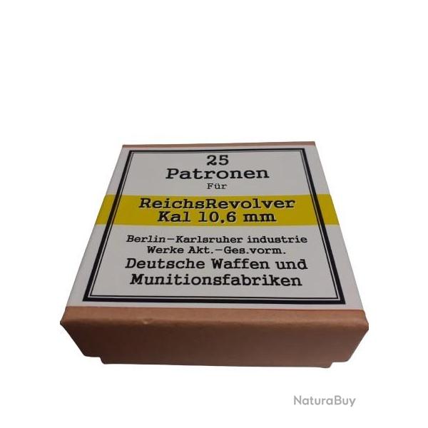 10,6 mm Reichsrevolver: Reproduction boite cartouches (vide) DWM 11375086