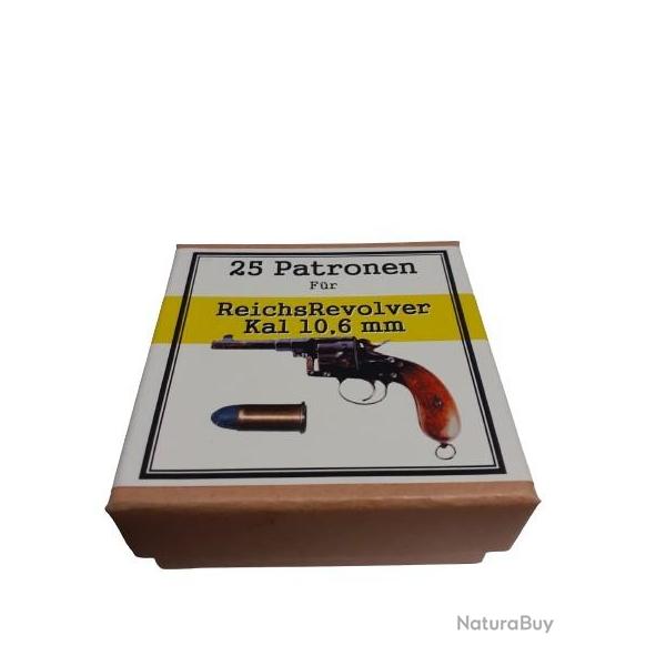 10,6 mm Reichsrevolver: Reproduction boite cartouches (vide) DWM 11375108