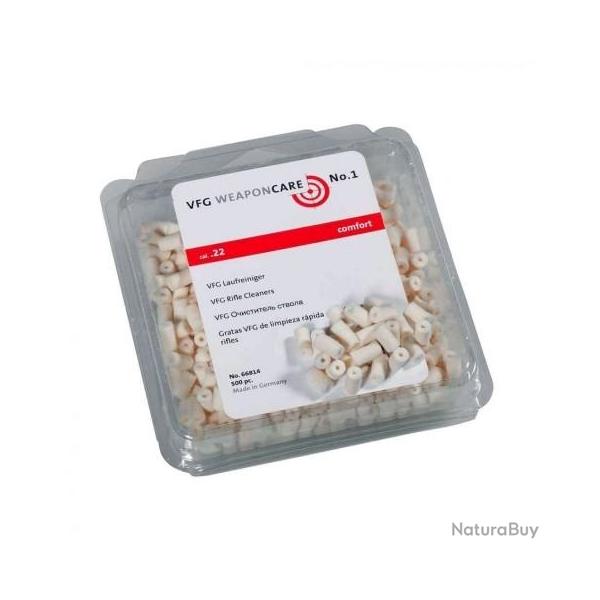 Boite de tampons de nettoyage perc�s VFG CONFORT cal.22 par 500