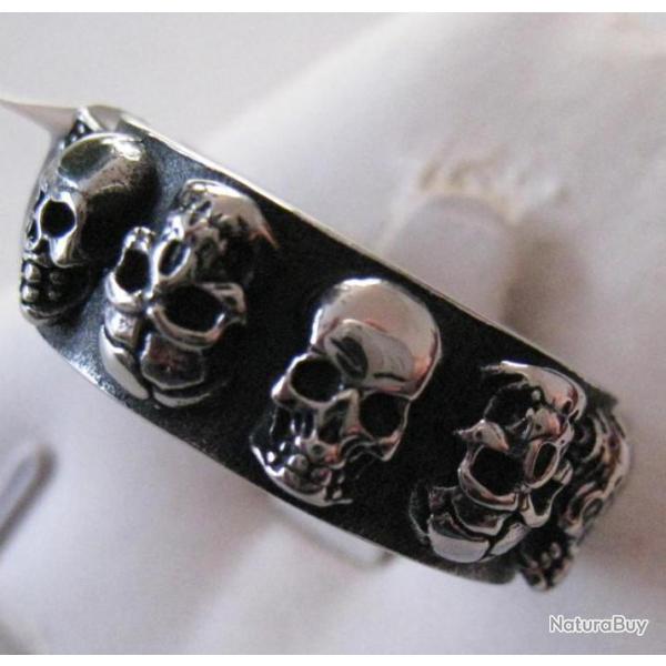 BAGUE ACIER INOX SKULL - Ref.31