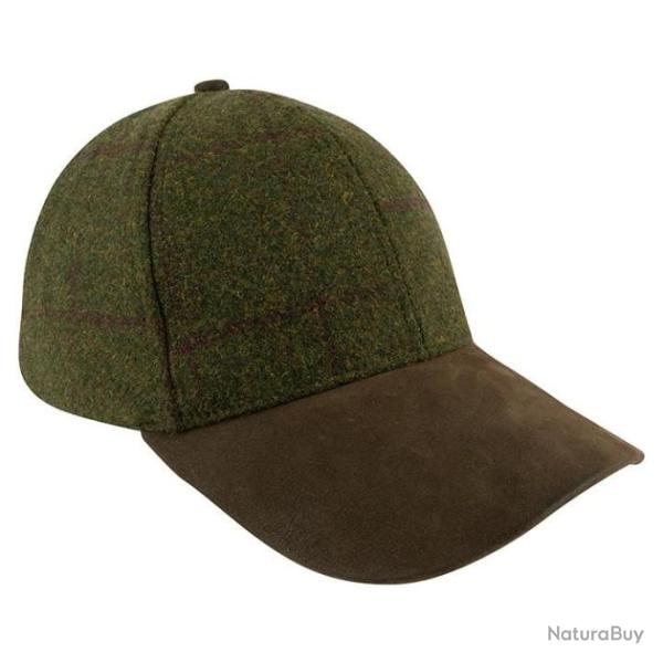 CASQUETTE EN TWEED VERT