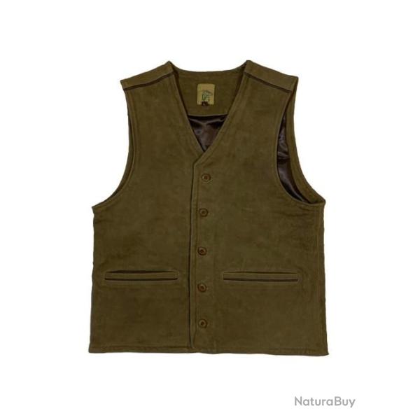 GILET EN CUIR LANDES LOVERGREEN TL