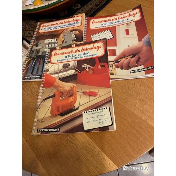 lot de 3 carnets  du bricolage anciens