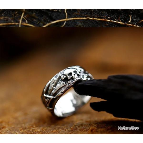 BAGUE TETE DE MORT BIKERS taille 9