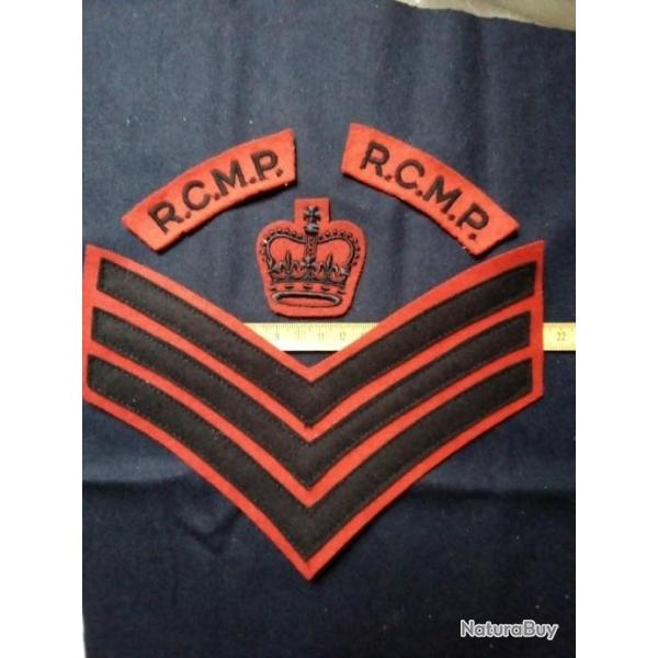 GRADE et TITRES d' �PAULES de la RCMP WW2