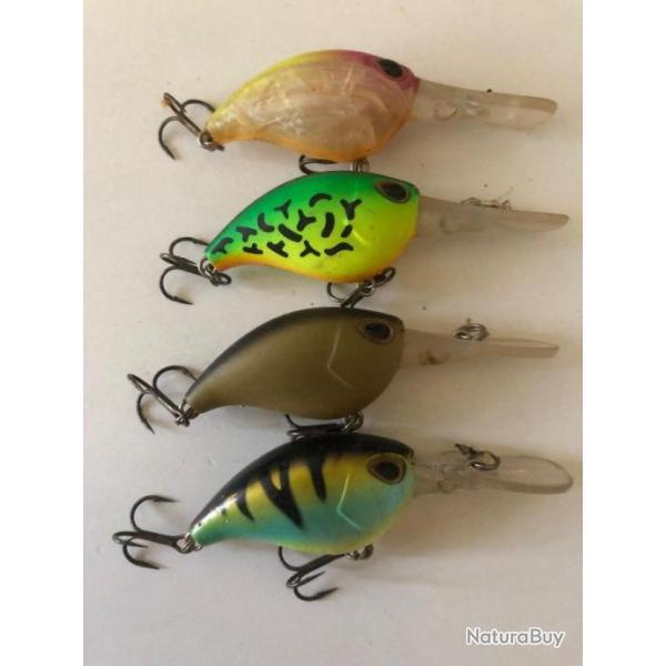 Lots de 5 leurres dur - Crankbait Storm Gomoku  38 f (3.8cm 5g)
