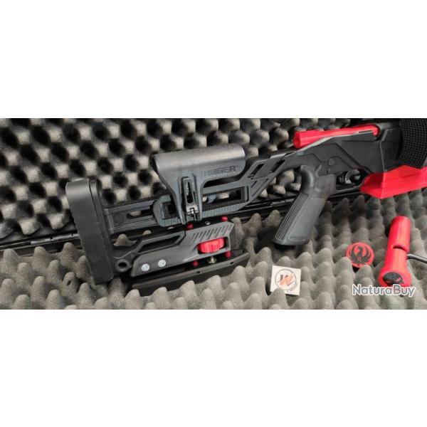 RUGER RPR - Bag Rider - CUSTOM V2- TIGE FIBRE DE VERRE (Support de sac) Ruger Rimfire rail picatinny