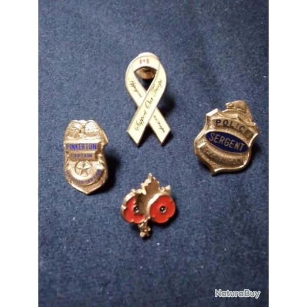 LOT PIN'S POLICE CANADA western