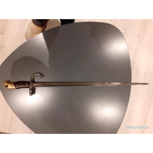 Rare ba�onnette fran�aise Gras de Marine "Paris Oudry 1880"