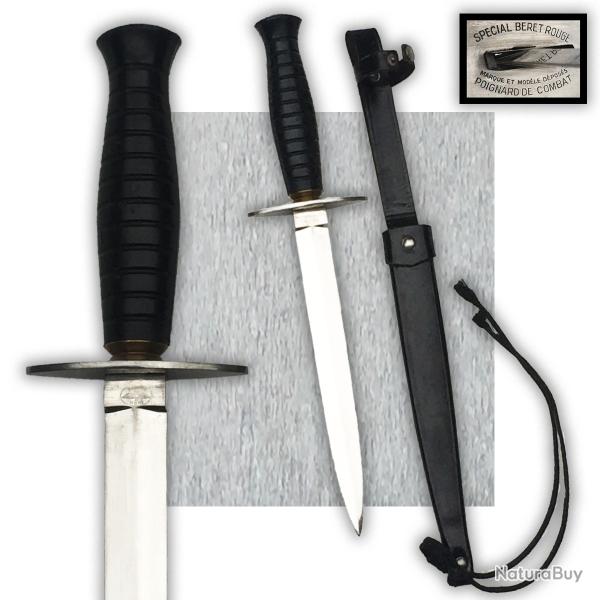 RARE & SUPERBE GRAND/COUTEAU POIGNARD, PARACHUTISTE FRANCAIS, BERET ROUGE, XX, ORIGINAL �2