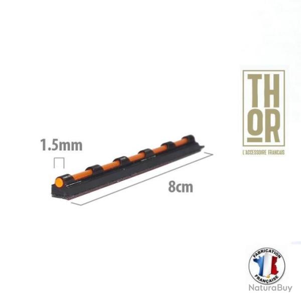 OP Fibre Optique - Guidon fluo rouge universel - superpos� juxta pompe semi-auto - viseur 8cm 1.5mm