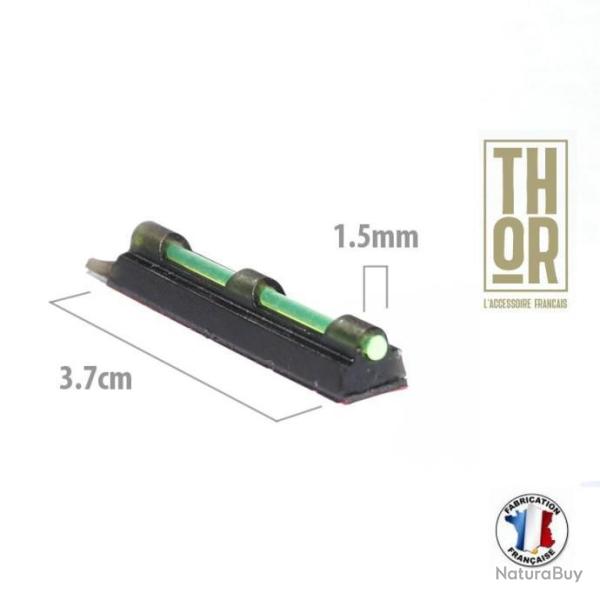 Guidon fluo vert universel - superpos� juxta pompe semi-auto - viseur 4cm 1.5mm