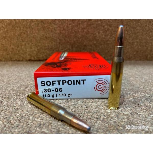 BOITE 20 CARTOUCHES GECO Teilmantel CAL .30-06 11gr