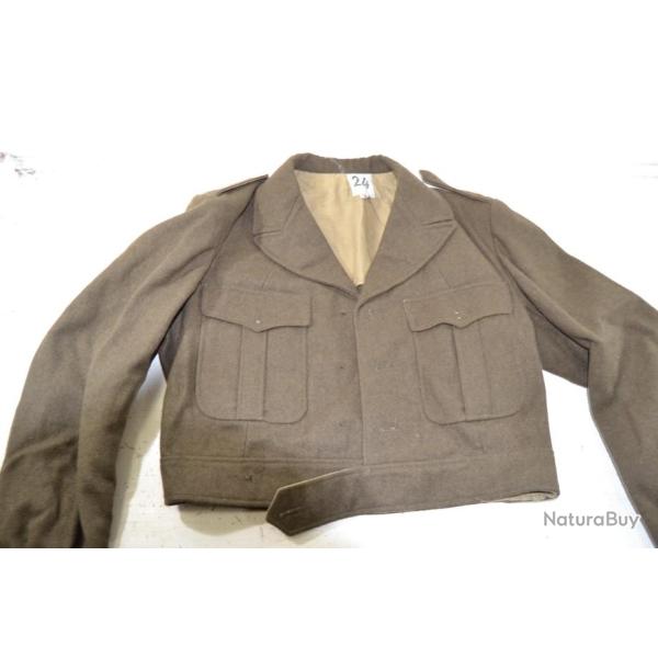 Veste blouson Fran�ais mod�le 1946; Indochine Alg�rie. Court, style battledress worker mode