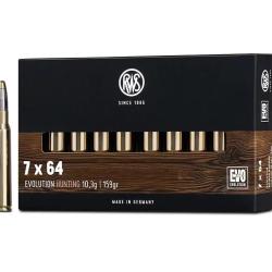 Cartouches RWS 7x64 EVOLUTION 10,3g / 159gr