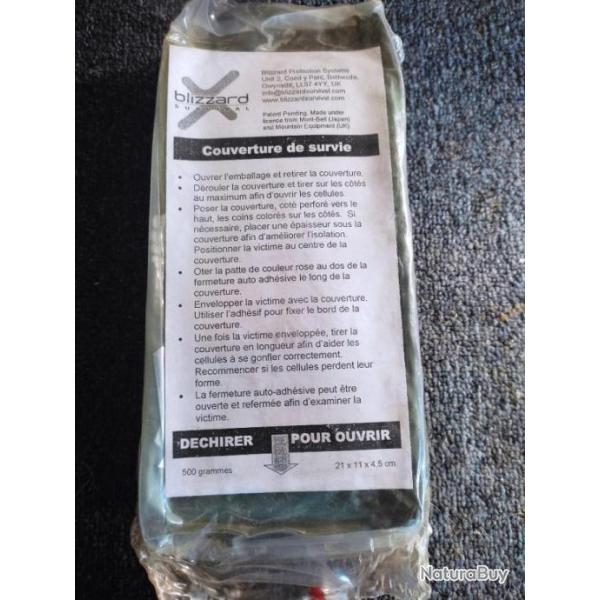 Couverture de survie tactique arm�e blizzard