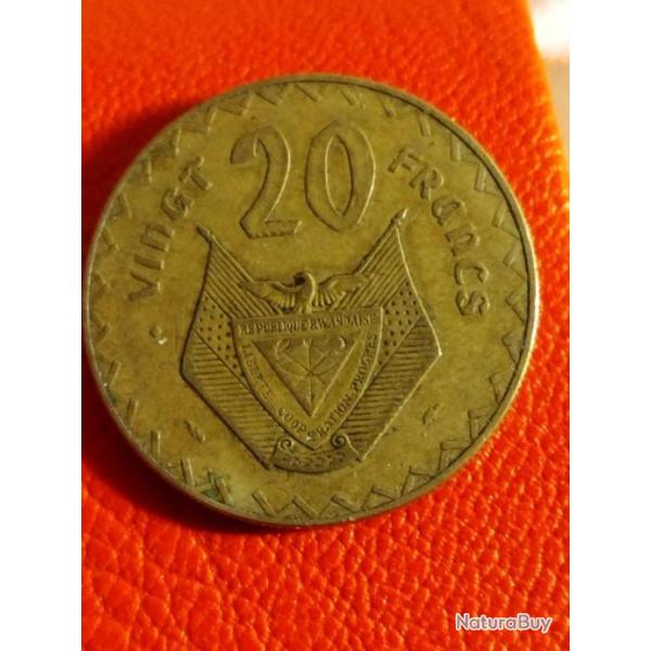 Pi�ce de 20 Francs du Rwanda