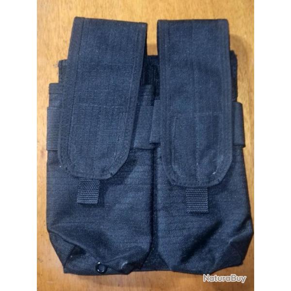 PORTE CHARGEUR DOUBLE Type M4 NOIR