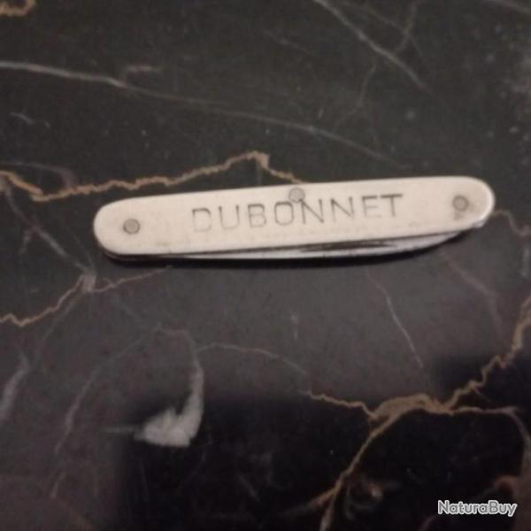 PETIT COUTEAU PLIANT PUBLICITAIRE DUBONNET  1960  /1970