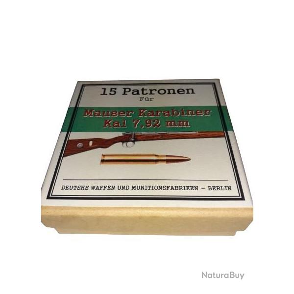 7,92 mm Mauser K98: Reproduction boite cartouches (vide) DWM 11384578