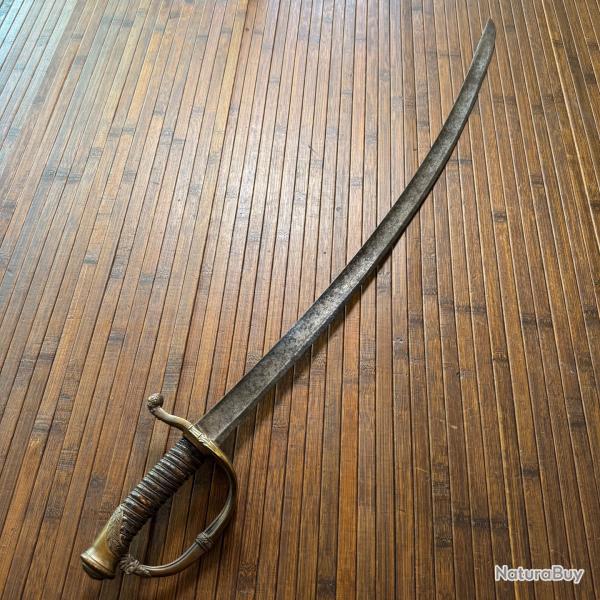 SABRE 1821 lame SOLINGEN sign�e S&K AVEC GRAVURES