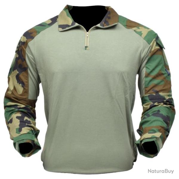 Combat Shirt Tactique Gen3 JS Tactical Woodland