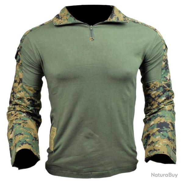 Combat Shirt Tactique Gen3 JS Tactical Dig Woodland