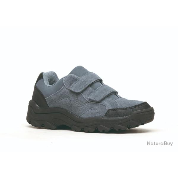 Chaussure Beaune - Croute de velours - Velcros