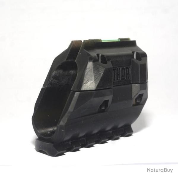 Guidon tactique SUPRA pour superpos� calibre 12 avec rail picatinny - Fibre verte