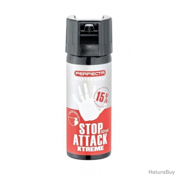 2 BOMBES STOP ATTACK XTREME POIVRE 50 ML PERFECTA
