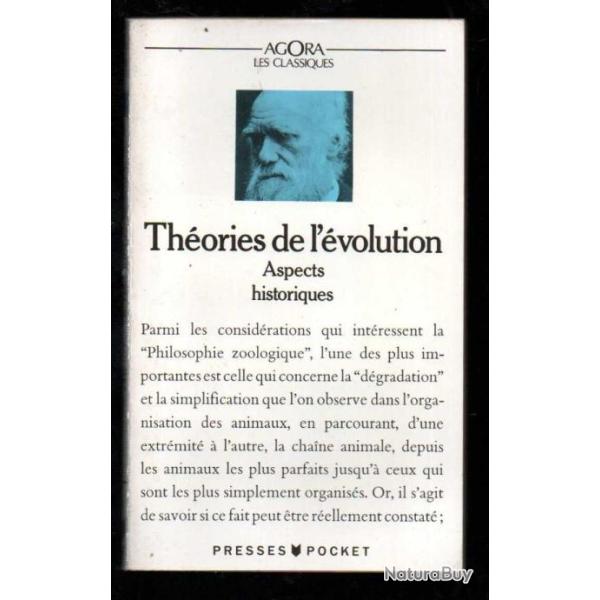 th�ories de l'�volution aspects historiques classiques agora presses pocket