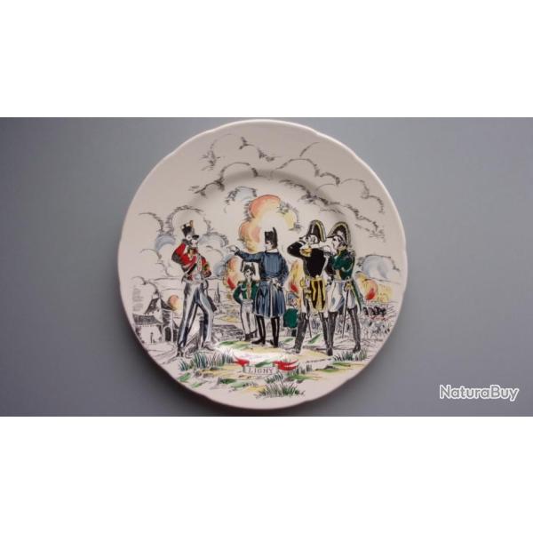 Assiette Napol�on, bataille de Ligny, Fa�encerie de Longwy