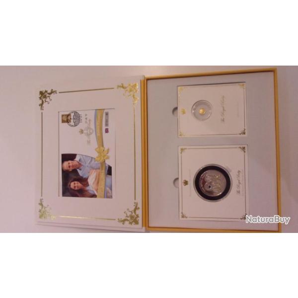 Coffret "The Royal Baby", 2 pi�ces, tirage 194 / 333 coffrets