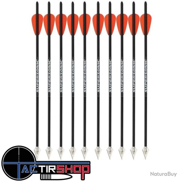 Fl�ches X-BOW FMA Supersonic Carbonbolt Hunt - Lot de 10