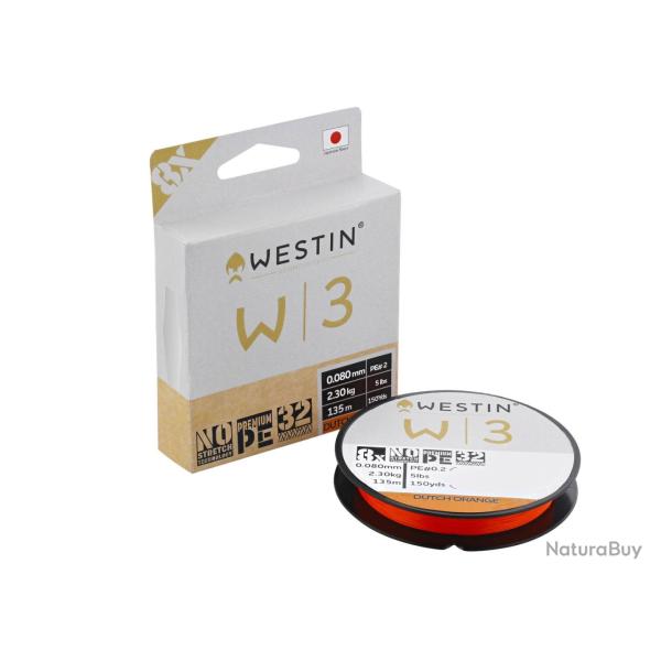 Tresse Westin W3 8 Braid Dutch Orange 135m 0,305mm 135m Dutch Orange 22,1kg