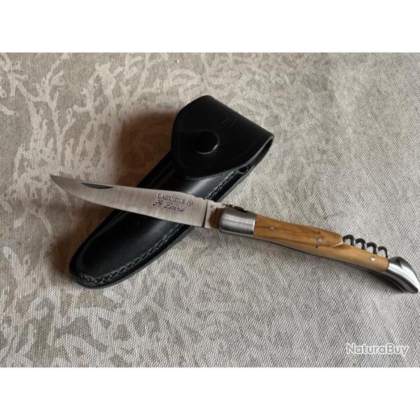 Laguiole R. DAVID - Deux Mitres avec tire bouchon en Inox