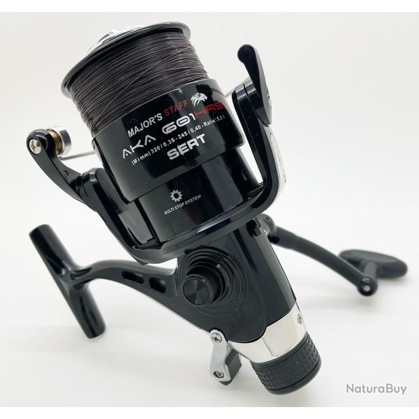 Moulinet carpe d�brayable � frein avant HRS