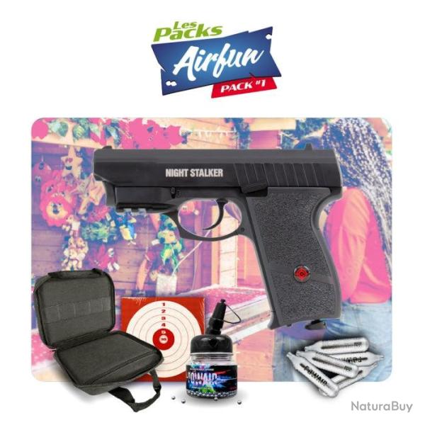 Pack Crossman Airfun Night Stalker Co2 Cal. 4.5