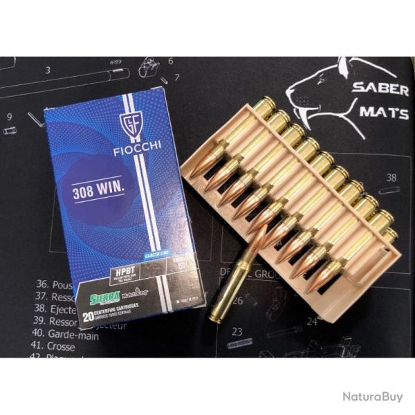 FIOCCHI EXACTA 308 WIN 168gr sierra match king