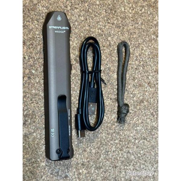 Lampe Streamlight Wedge rechargeable USB-C - Marron- Solde !!!